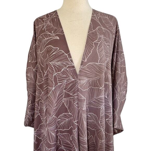 JENNIFER GRACE Limited Edition Caftan Deep V Neck Kimono Dress Resort Boho Chic - Picture 4 of 12